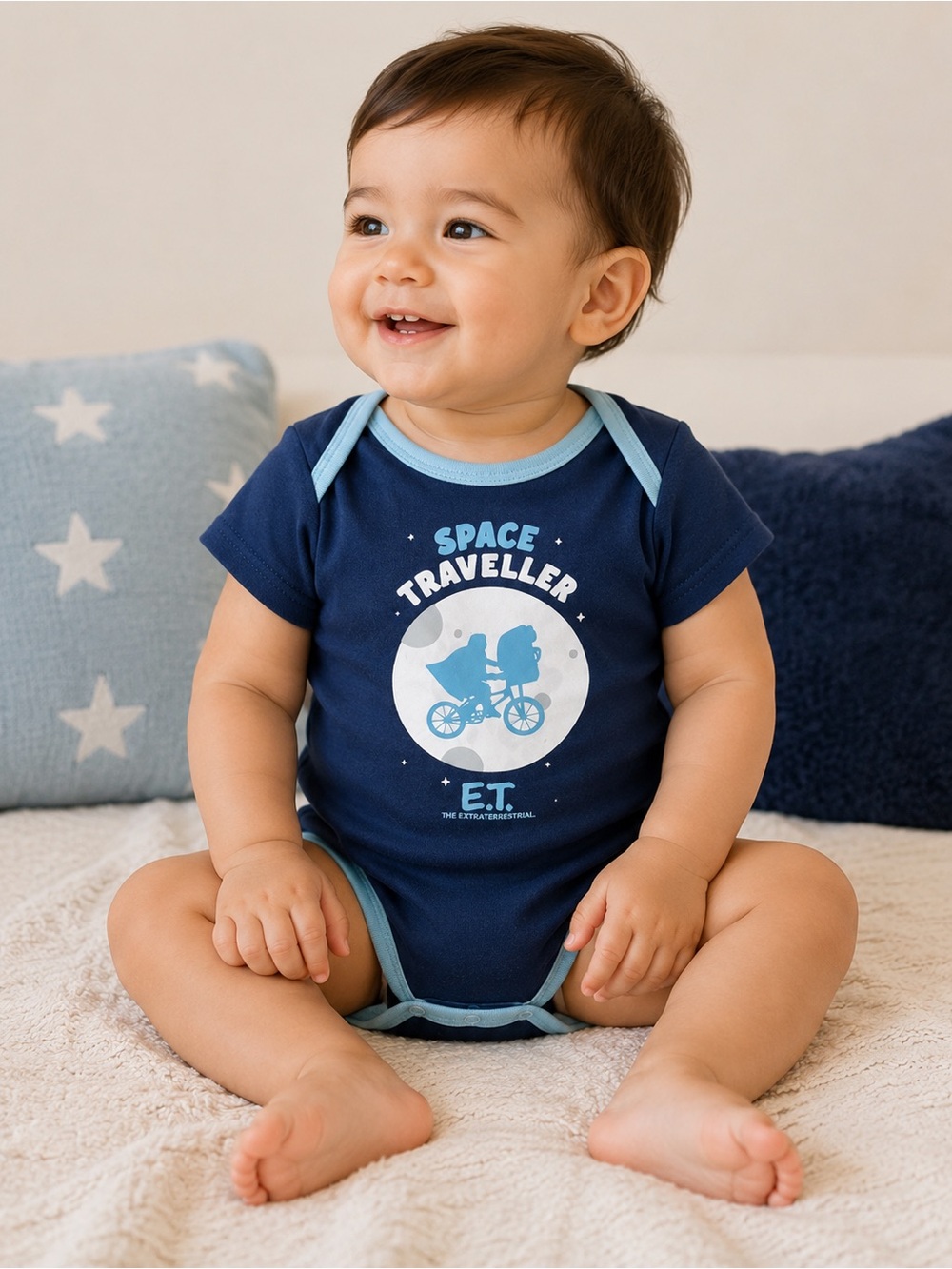 3/$25 Baby E.T. Space Traveller Navy Onesie 12-18 months boy girl